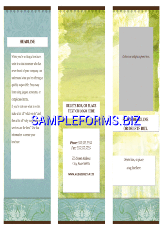 Brochure (Health Modern design) docx pdf free